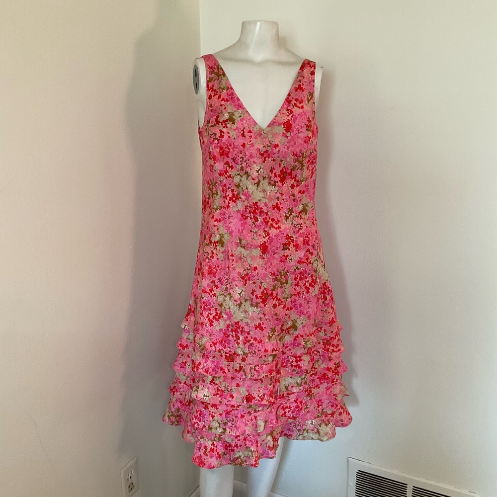 Ann Taylor Silk Floral Dress 4